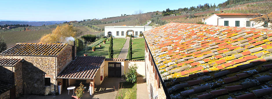 Centro psichiatrico Ponticelli a Panzano nel Chianti - Vista panoramica