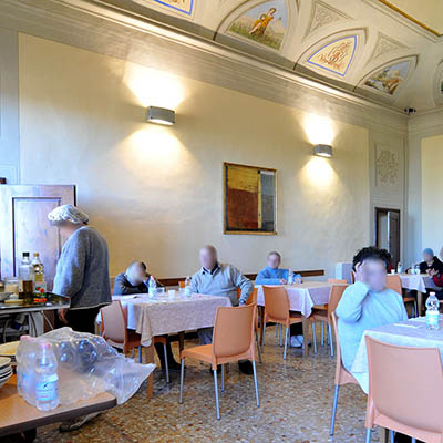 Sala da pranzo della RSA Rosalibri a Greve in Chianti - Firenze
